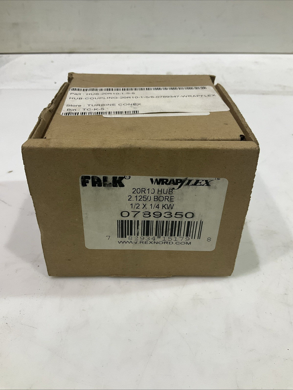 FALK WRAPFLEX 0789350 20R10 HUB 2.1250 BORE BEARING COPLEX HUB T2M
