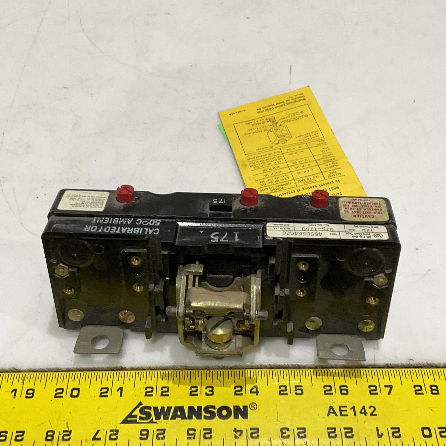 WESTINGHOUSE 455D564G26 AB TRIP UNIT 175AMP 875-1750 TRIP AMPS 373