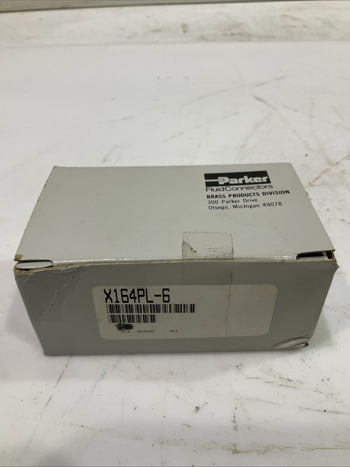 PARKER X164PL-6 FLUID CONNECTOR LOT OF 4 T2M