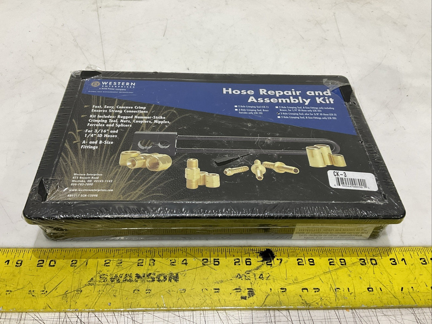 WESTERN ENTERPRISES CK-3 HOSE REPAIR AND ASSEMBLY KIT A80317 ECN-15098 T2M