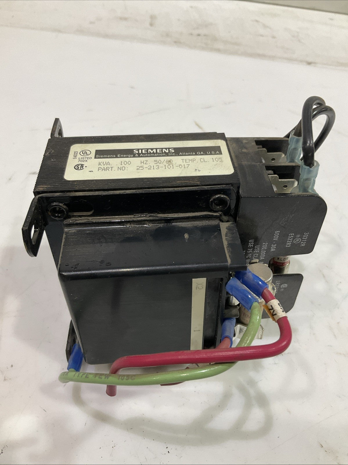 SIEMENS 25-213-101-017 INDUSTRIAL CONTROL TRANSFORMER HZ50/60 F2M