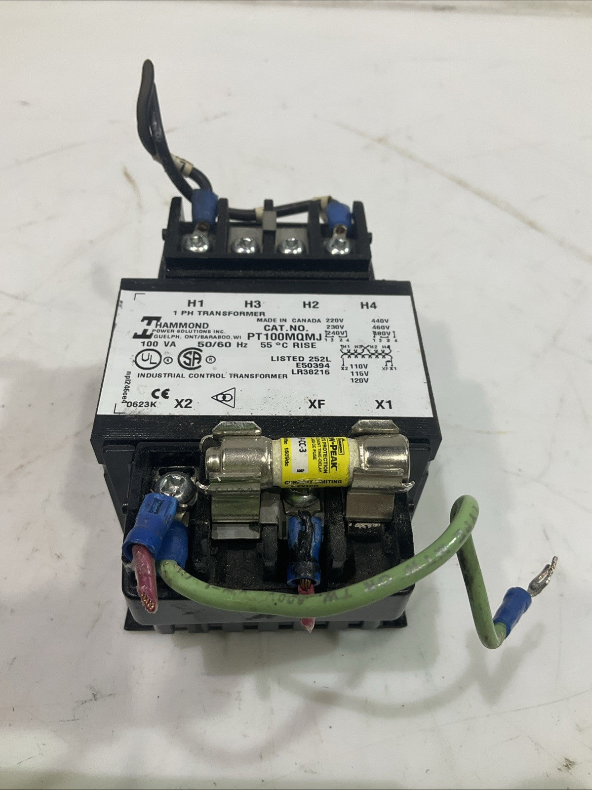 HAMMOND PT100MQMJ CONTROL TRANSFORMER F2M