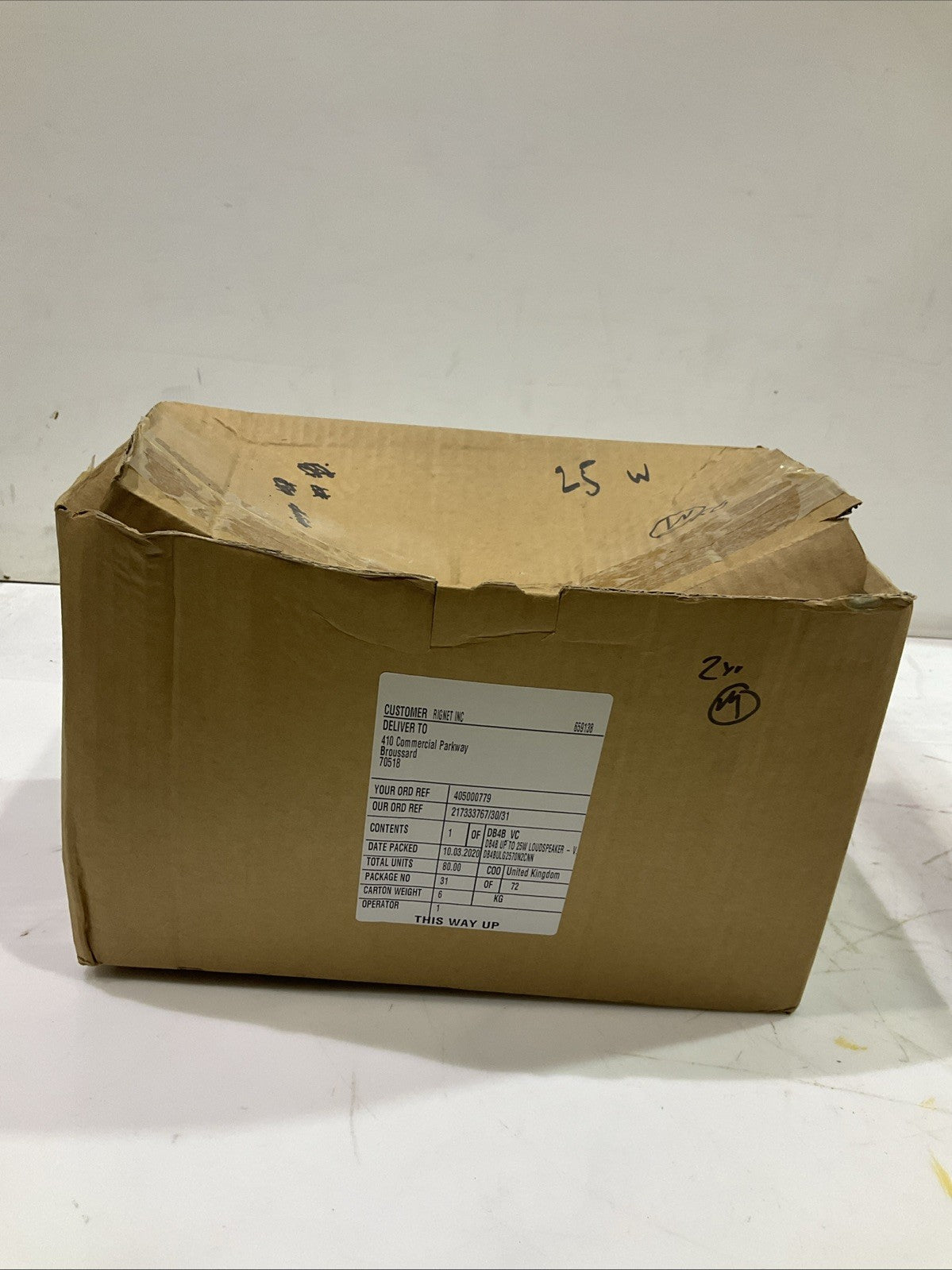 EATON-MEDC DB4B G 25W EXPLOSION PROOF LOUDSPEAKER RANGE A9T