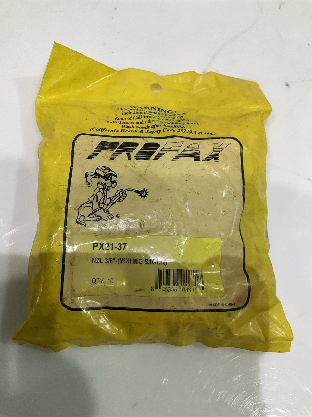 PROFAX PX21-37 WELDING NOZZLE 3/8 LOT OF 5 A9T