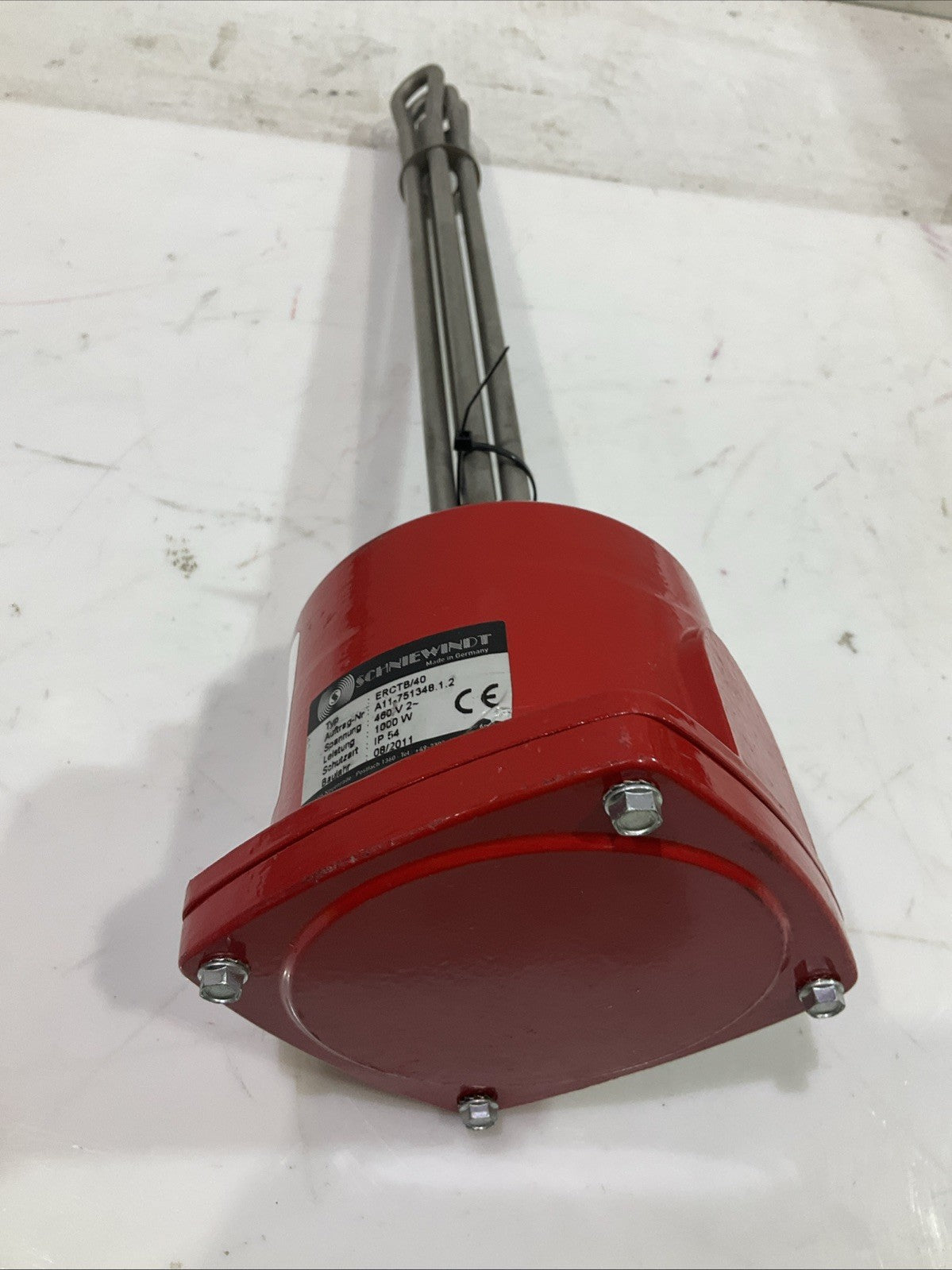 SCHNIEWINDT ERCTB/40 CARTRIDGE-HEATER G6/4M 1KM 400MM IMMERSION RADIATOR J8K