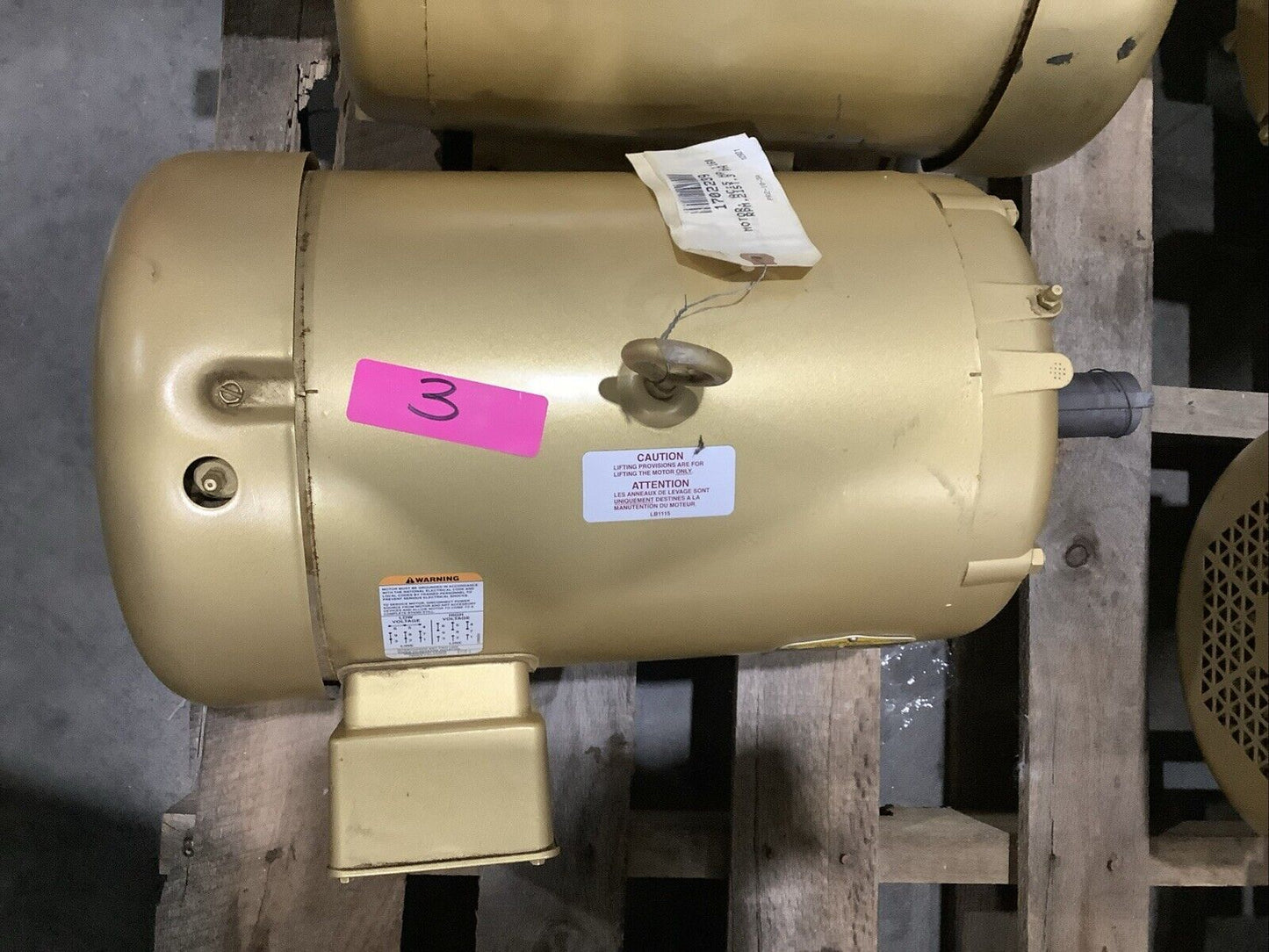 BALDOR EM3708T SUPER-E MOTOR 3PH 5HP 208-230/460V 60HZ 1160RPM 215T TEFC C2H