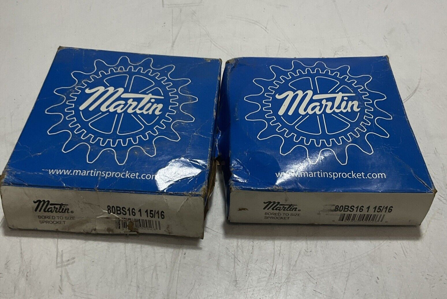MARTIN 80BS16 - 1 15/16" ROLLER CHAIN SPROCKET LOT OF 2 N3M