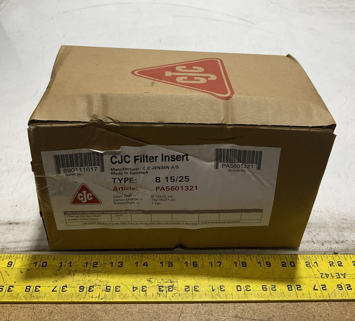 CJC FILTER INSERT B15/25 - PA5601321 FILTER REPLACEMENT SEPARATOR Z2M