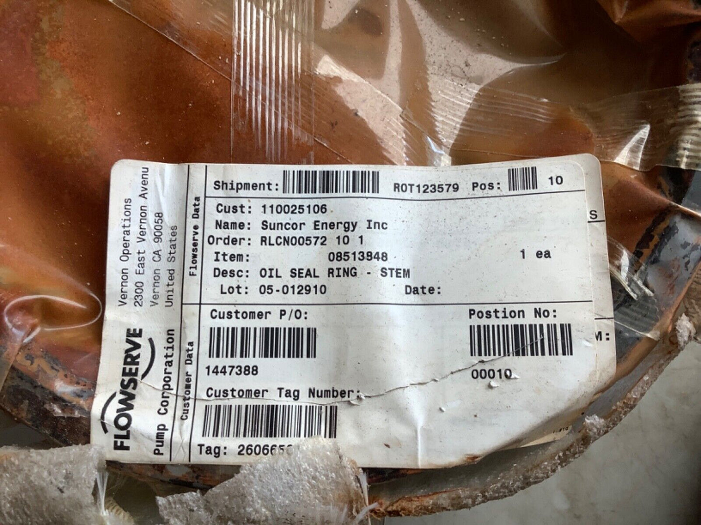 FLOWSERVE 08513848 OIL SEAL STEM 6-13/18IN ID X 7-7/8IN OD X 4-1/4IN TALL 678