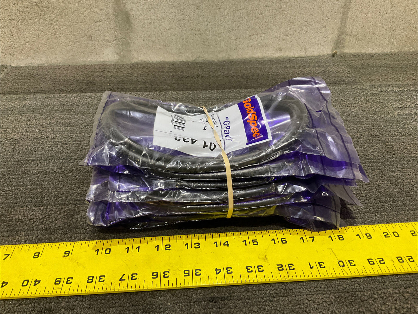 GOLDSPEC 01 433 “O” PACK 5-1/2 x 6 x 1/4 SEALS GASKET 444 LOT OF 12 PACKAGES