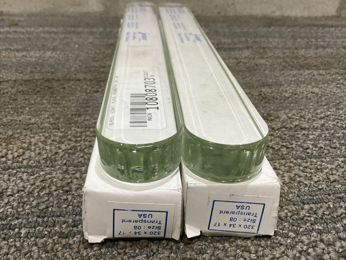 MAXOS AUER 1071815/836513 BOROSILICATE SAFETY SIGHT GLASS 9 340X34X17 LOT OF 2