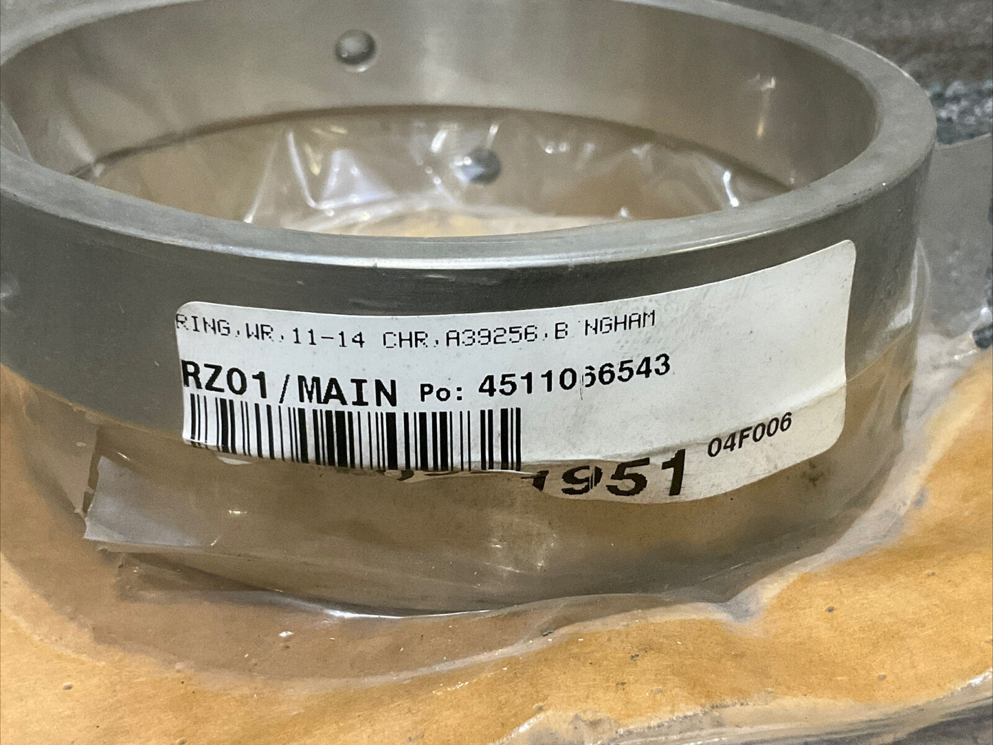 BINGHAM A39256 IMPELLER WEAR RING 11-14 CHR 678 LOT OF 2 4-1/2” ID