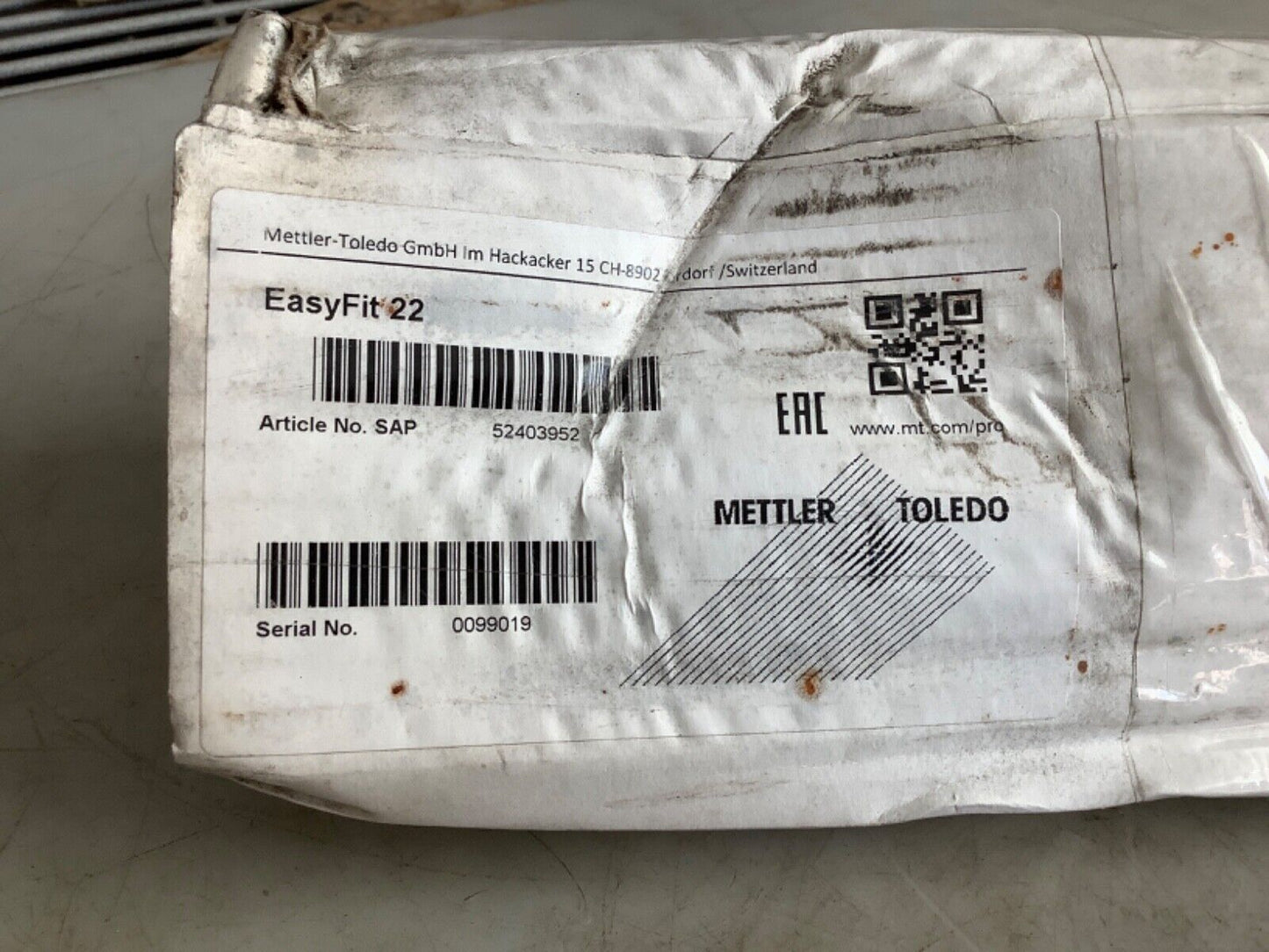 METTLER TOLEDO 52403952 EASYFIT 22 HOUSING FOR M200 SENSOR 678