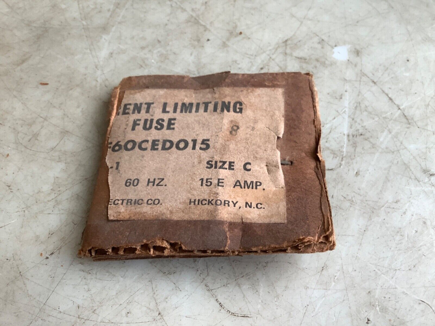 GE 9F60CED015 FUSE 5.5KV 60HZ 15E A 678