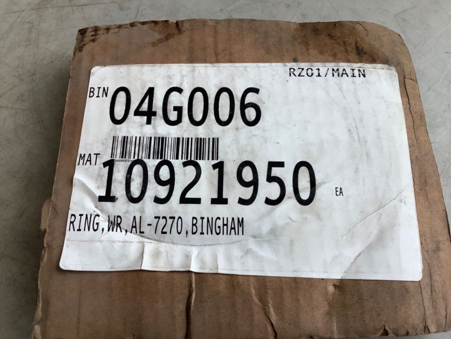 SULZER PUMPS 10921950 WEAR RING 678