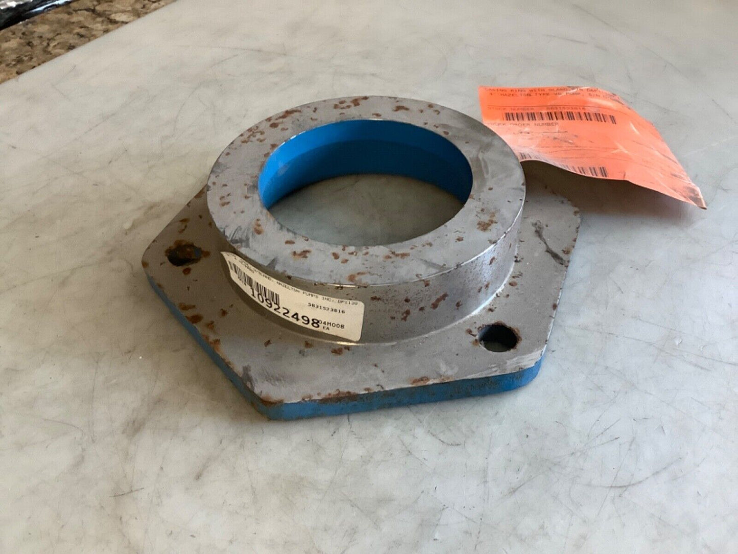 HAZELTON D&P 11389 CASING RING 4-3/8IN ID 6-1/2IN OD 4 NI-HARD 678