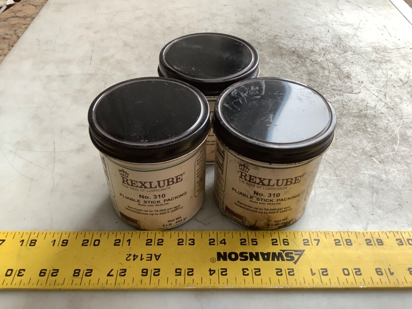 REXLUBE 310 PLIABLE STICK PACKING 1LB 444 - LOT OF 3