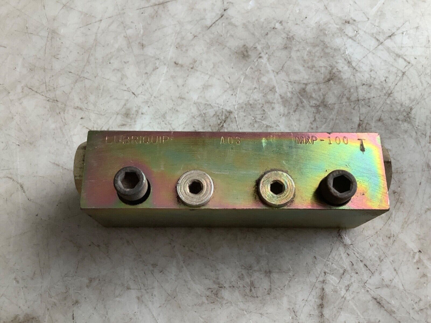 LUBRIQUIP TRABON MXP-100T MODULAR DIVIDER VALVE 444