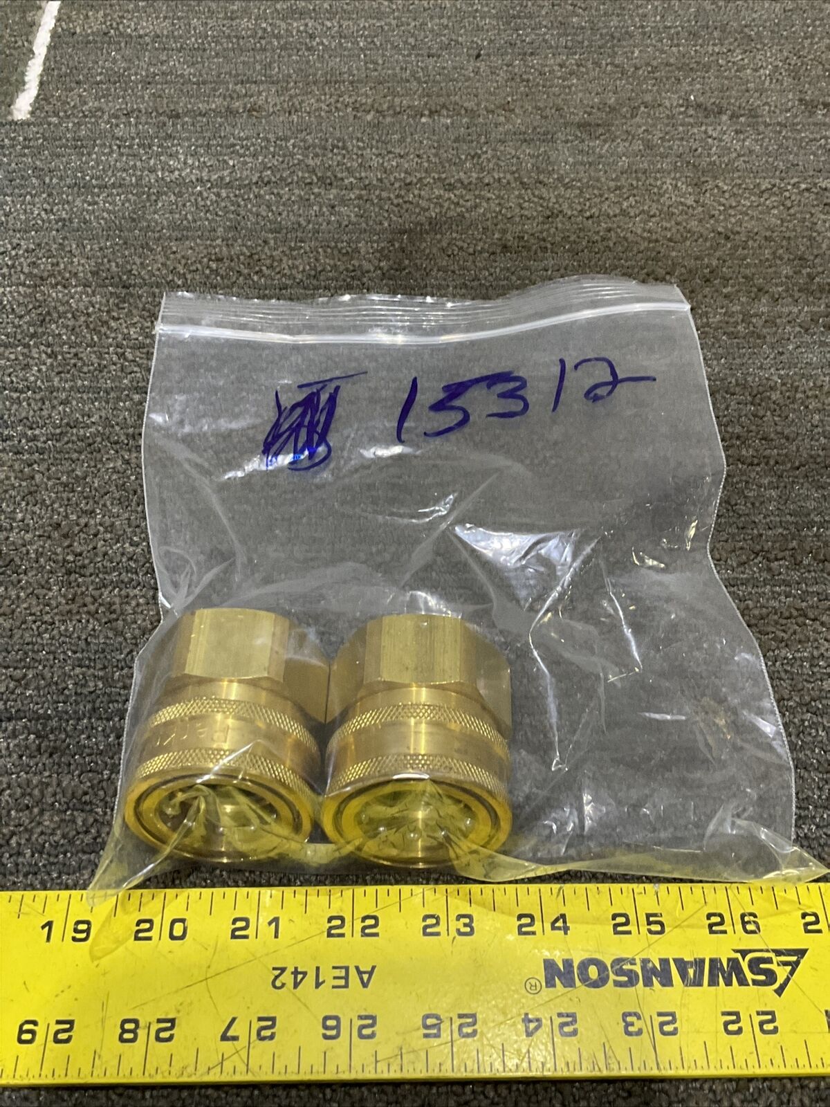PARKER BPHC-16 1 H COUPLER 222 LOT OF 2