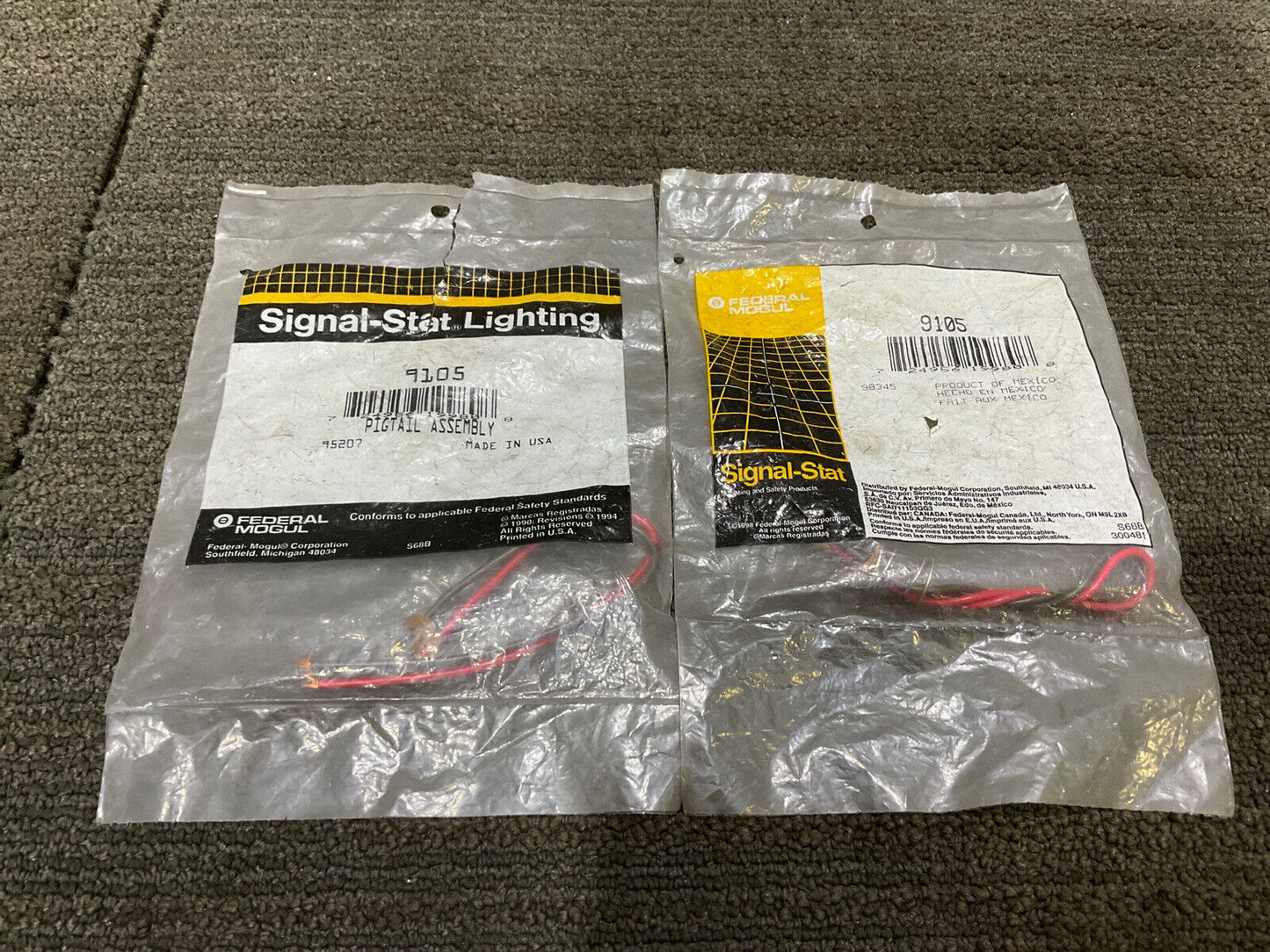 FEDERAL MOGUL 9105 PIGTAIL ASSEMBLY 444 LOT OF 2