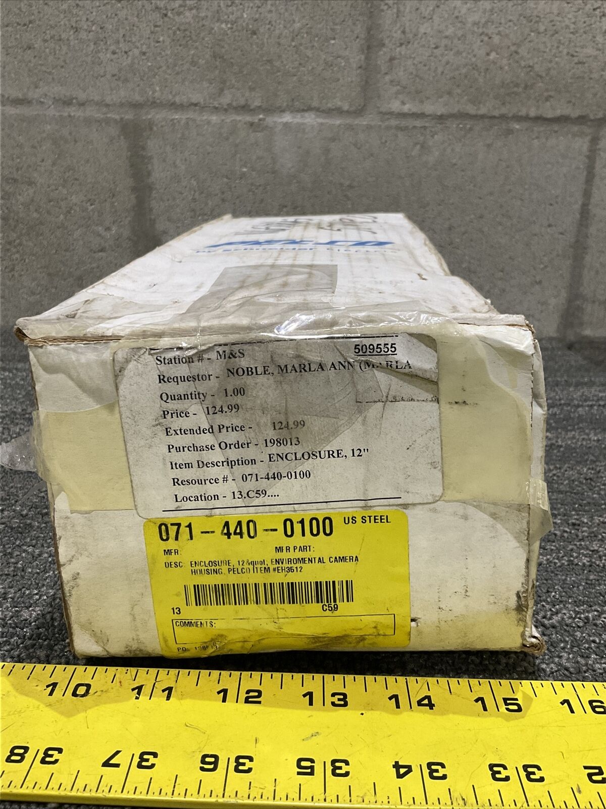 PELCO EH3612 CAMERA ENVIRONMENTAL ENCLOSER 222