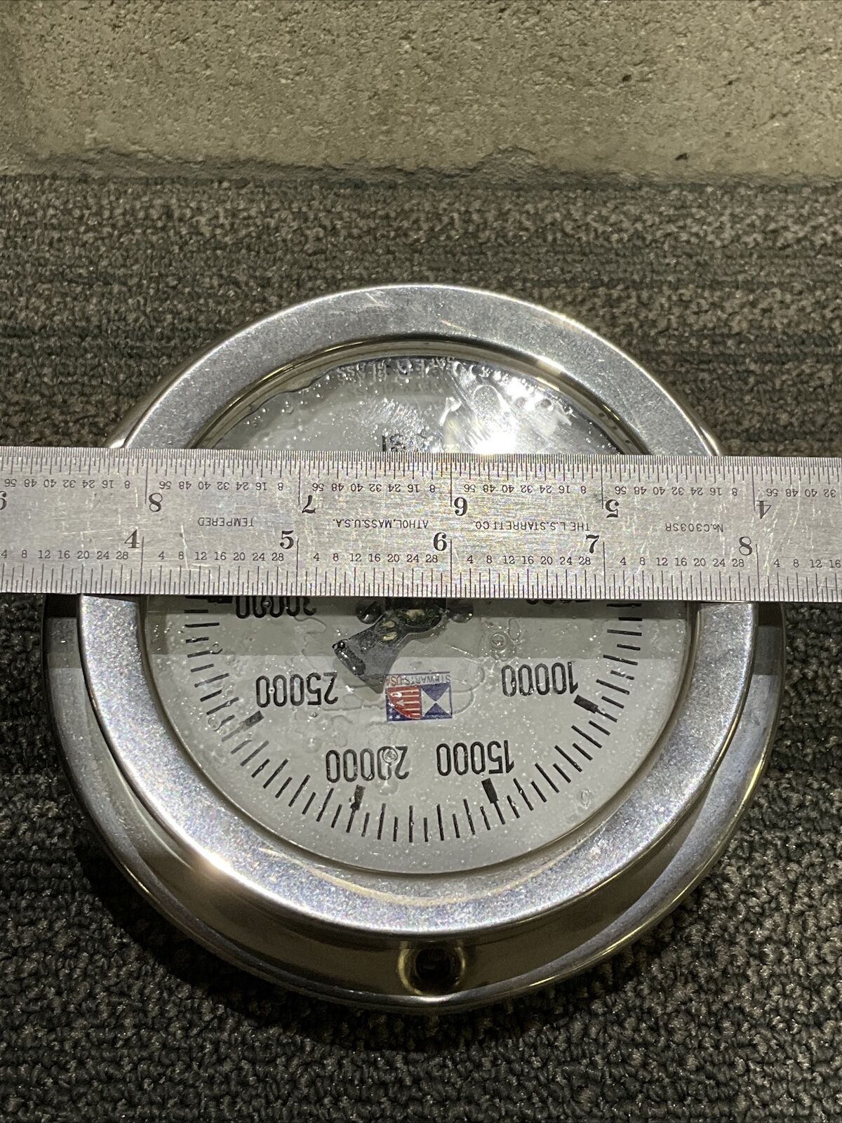 STEWARTS S-7482 NI SPAN C TUBE AND S.S. SOCKET PRESSURE GAUGE 222