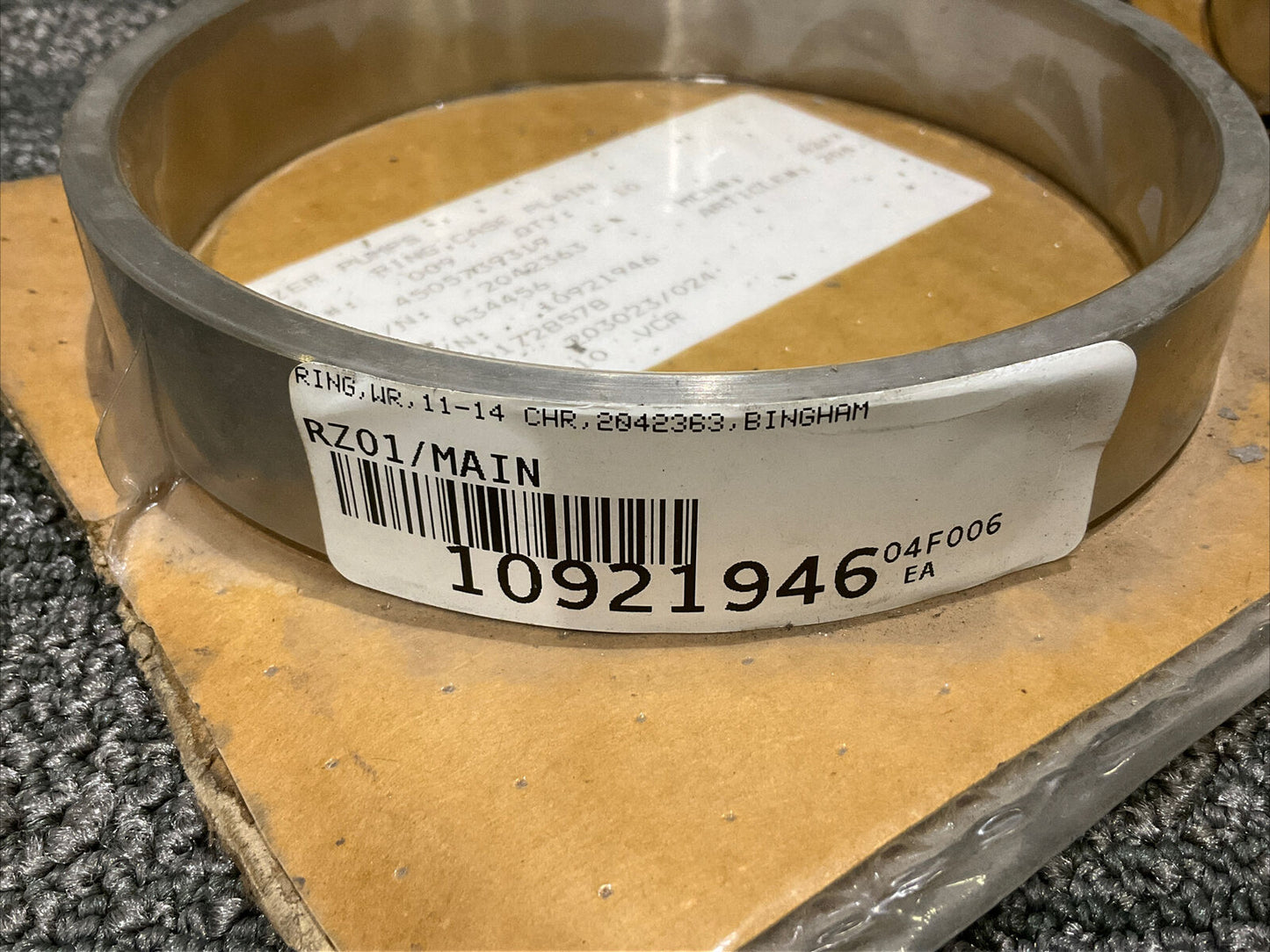 BINGHAM 2042363 WEAR RING 11-14 CHR 678 LOT OF 2 4-7/8” ID