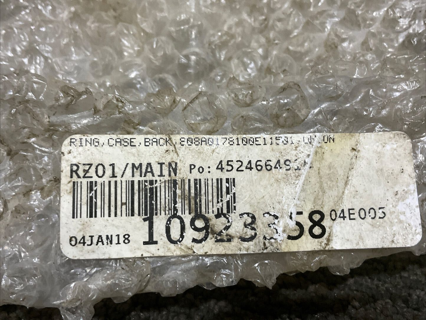 SPX UNION 808A0178100E11501 BACK RING CASE 678