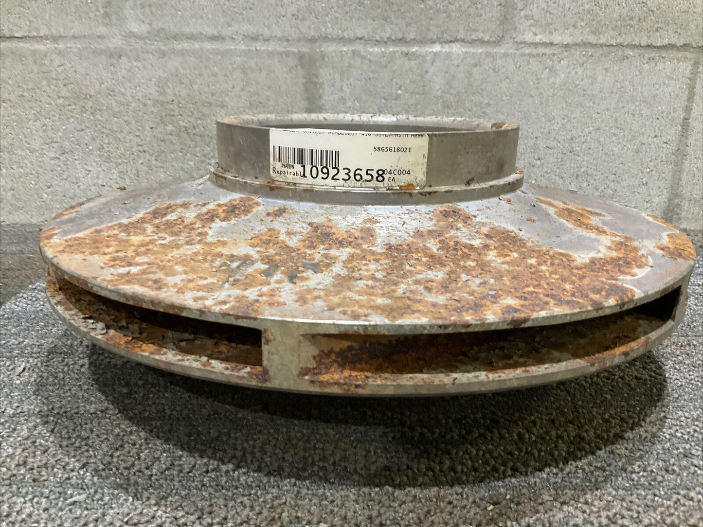 UNITED H1HB25207 A296 PUMP IMPELLER 6-VANE 14.5” 678