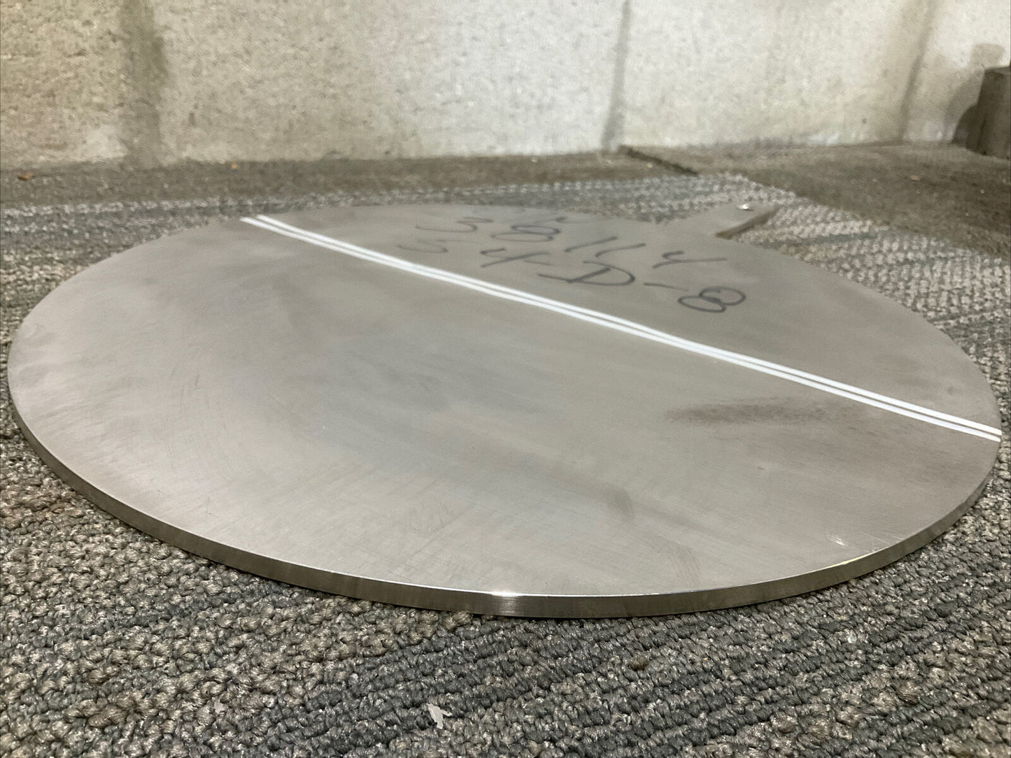 BGI 10 300ASA 316SS OD ORIFICE PLATE 1/4” THK 14” DIAMETER 678