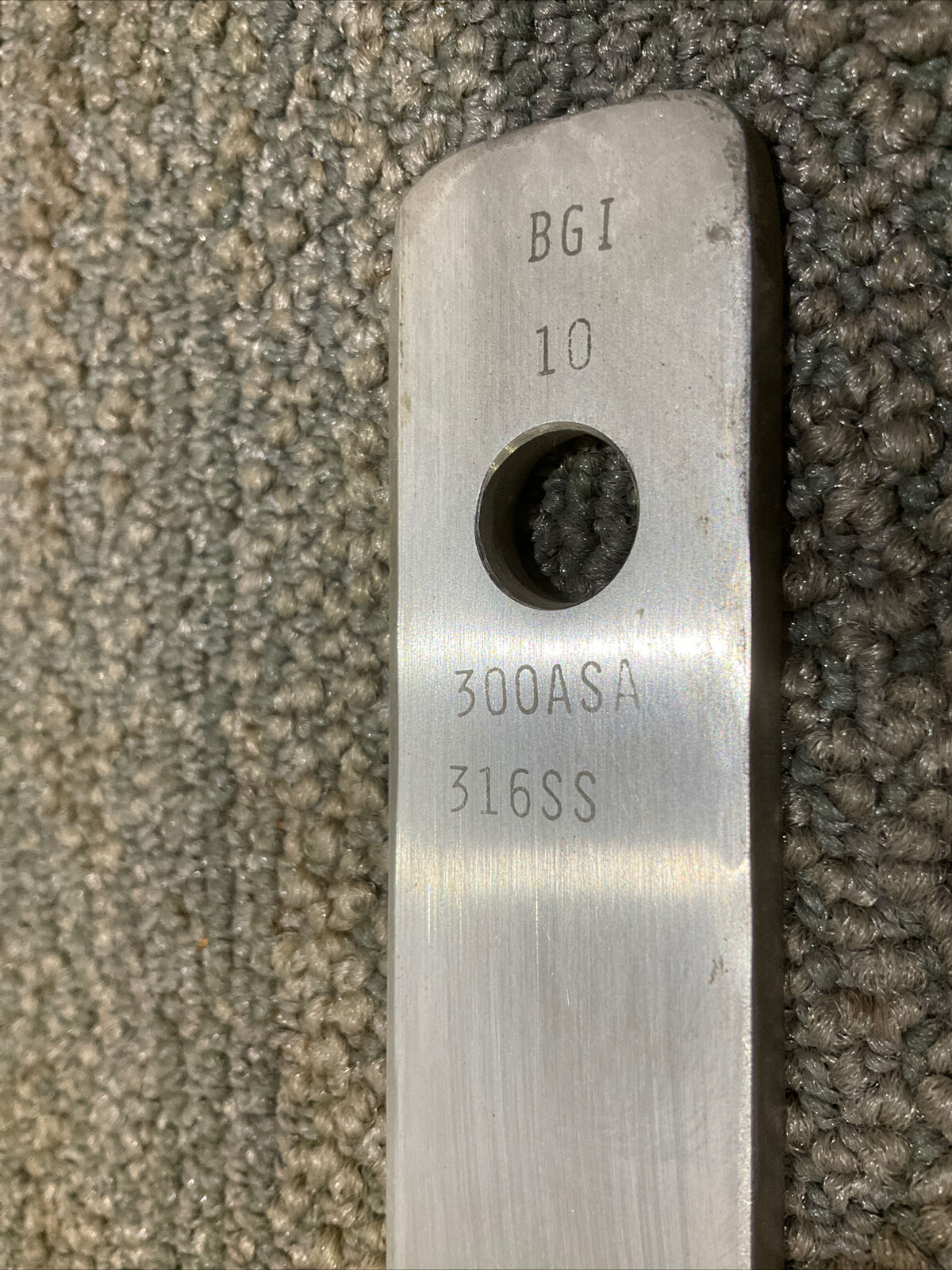 BGI 10 300ASA 316SS OD ORIFICE PLATE 1/4” THK 14” DIAMETER 678
