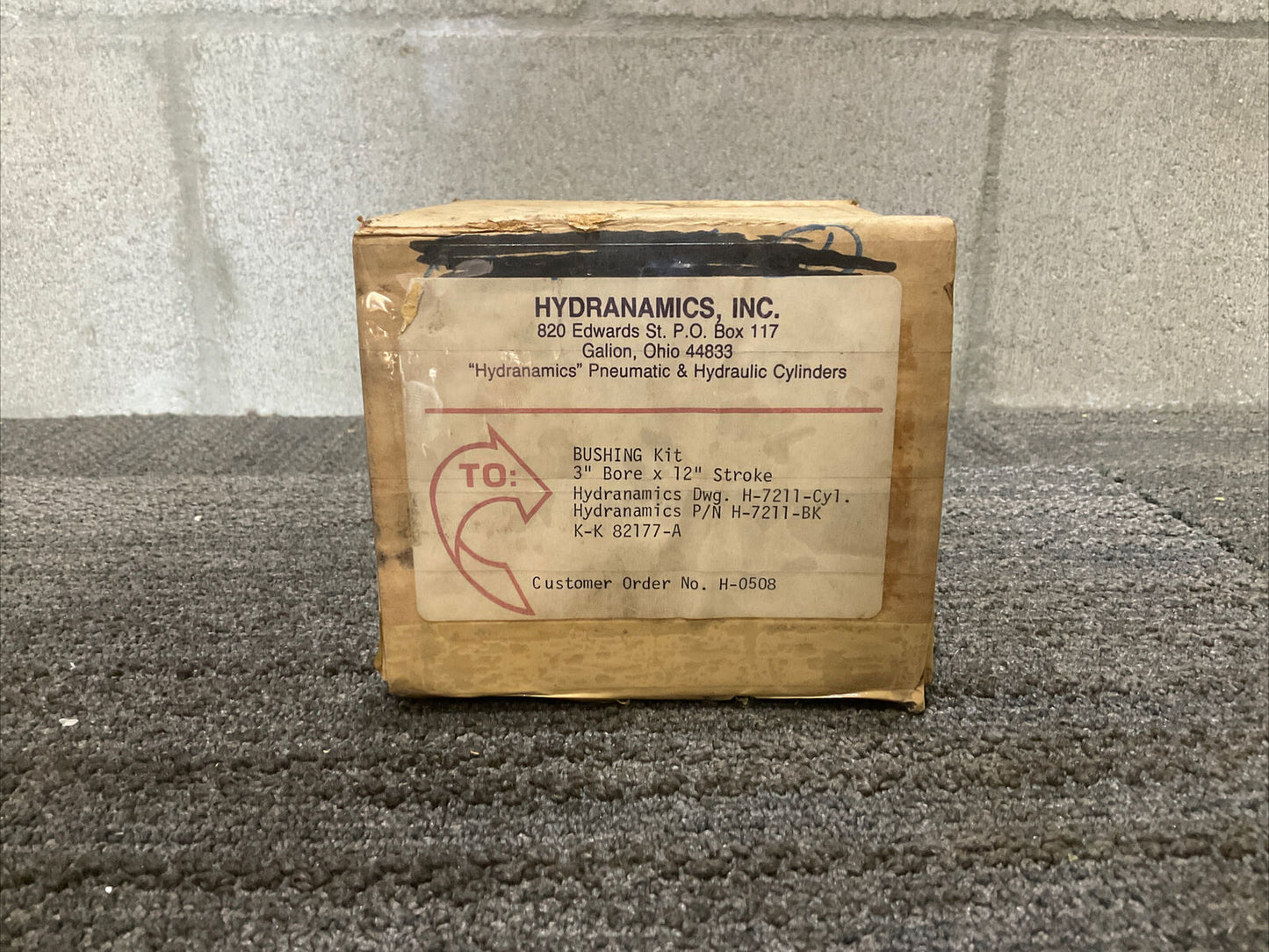 HYDRANAMICS H-7211-BK CYL 3” x 12” BUSHING KIT 444