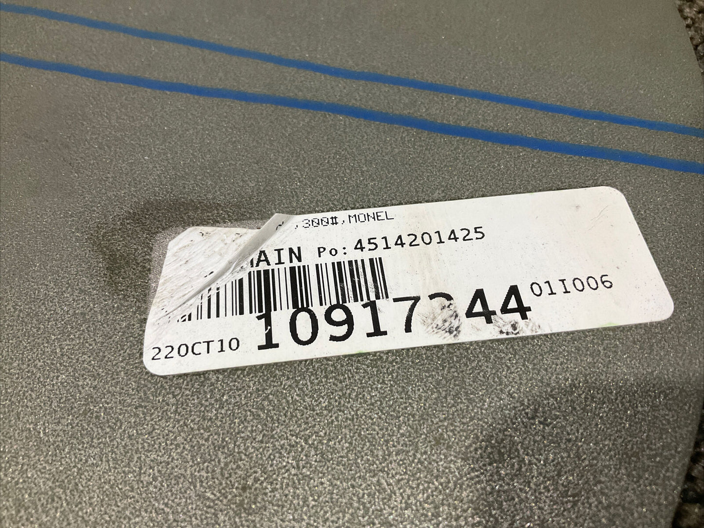 MONEL 12 300 400 M07P7BRD ORIFICE PLATE 12” 300 LB 678