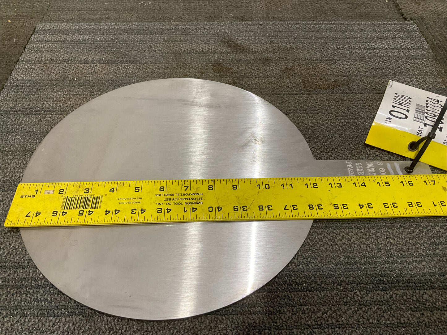 PF&M 8 600 316/316L 96 X 2 ORFICE PLATE 1/8” THK 8” 600 LB OD 678
