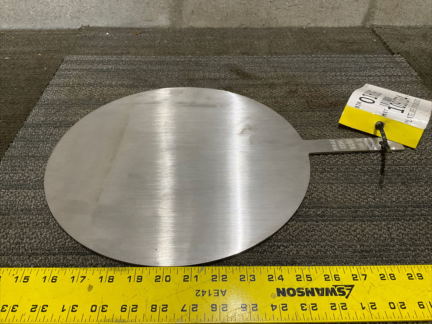 PF&M 8 600 316/316L 96 X 2 ORFICE PLATE 1/8” THK 8” 600 LB OD 678
