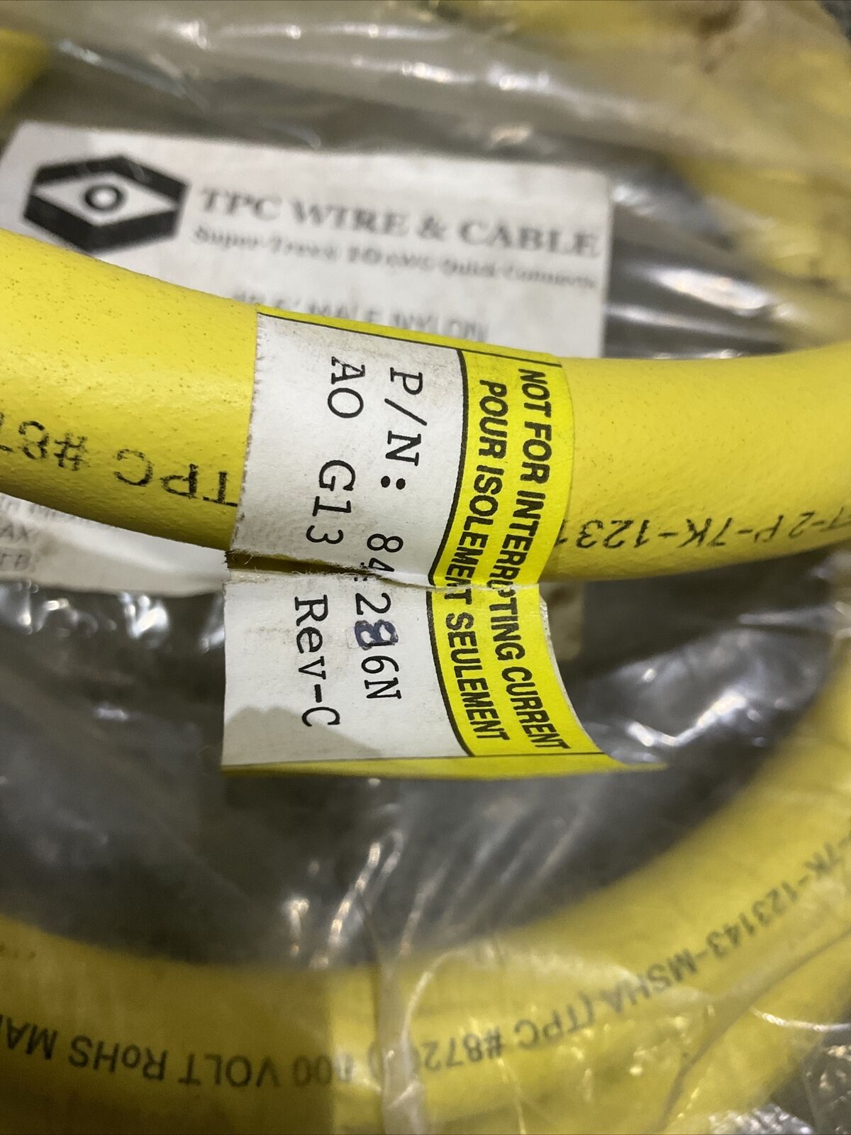 TPC WIRE & CABLE 84286N 4P 6’ MALE SUPER TREX 10 AWG QUICK CONNECTS 222