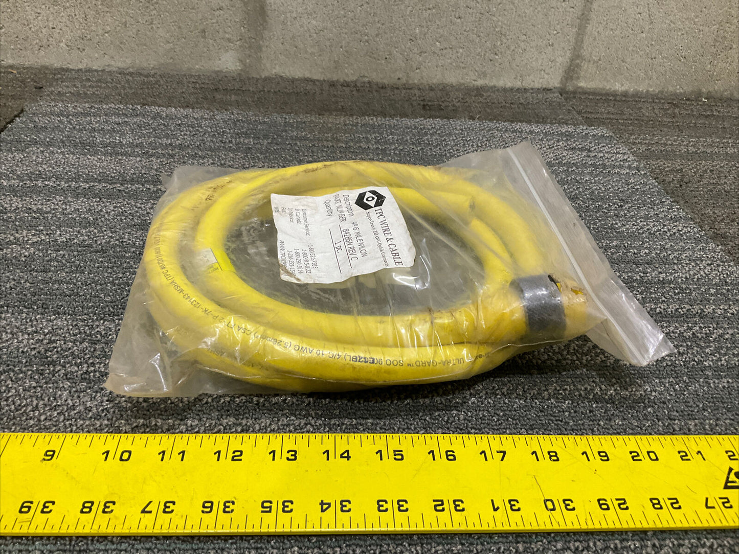 TPC WIRE & CABLE 84286N 4P 6’ MALE SUPER TREX 10 AWG QUICK CONNECTS 222