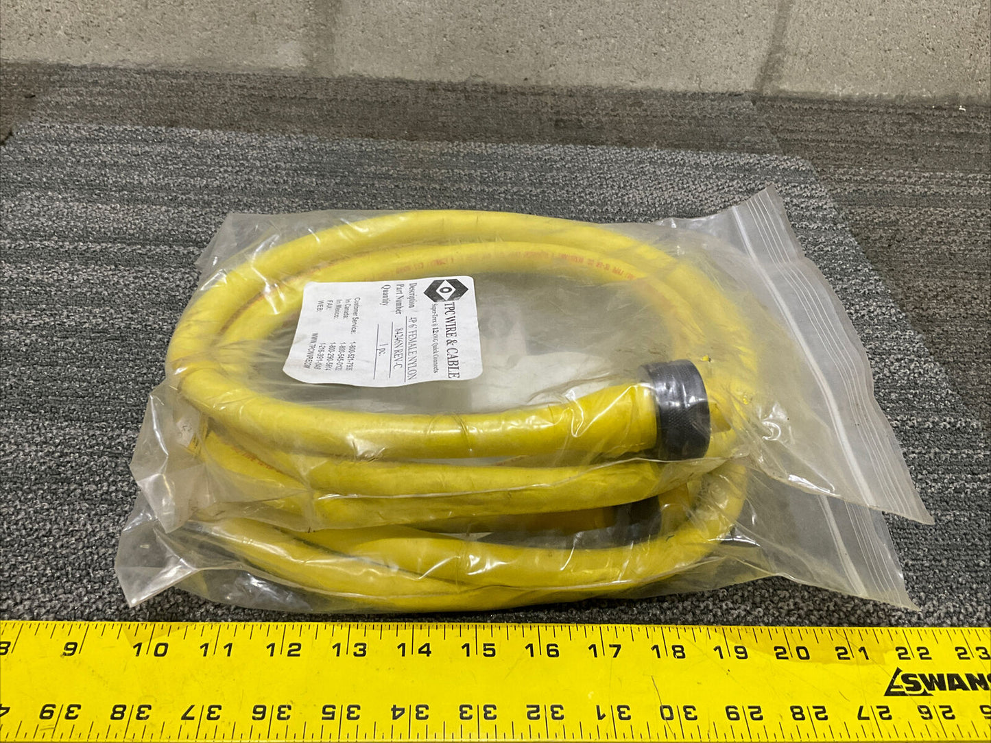 TPC WIRE & CABLE 84246N REV C 4P 6’ SUPER TRAX 12AWG QUICK CONNECTS 222 LOT OF 2