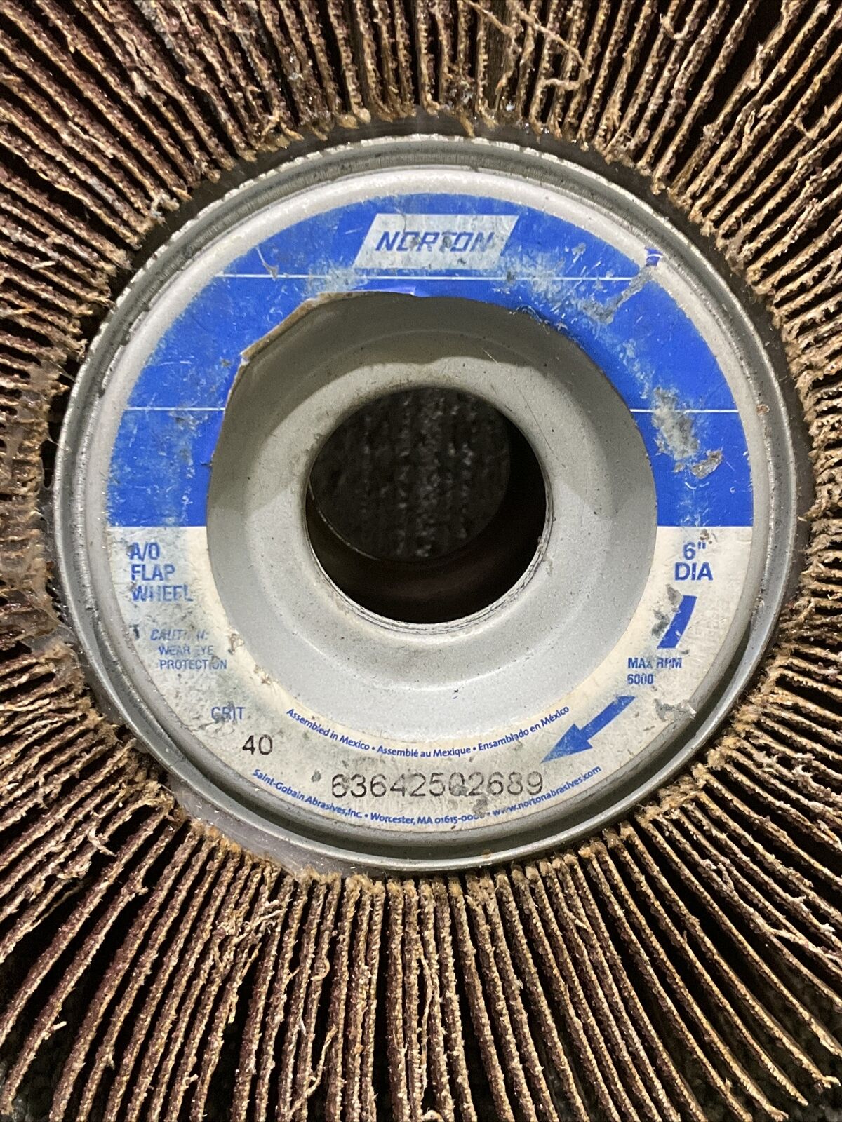 NORTON 63642502689 R265 METALIGHR FLAPWHEEL 6 X 2 X 1 222 LOT OF 3