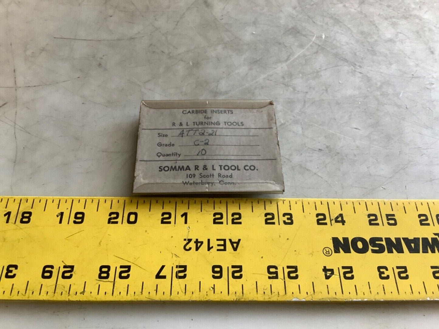 SOMMA TOOL ATT2-21 C-2 CARBIDE INSERTS 333 - QTY 10