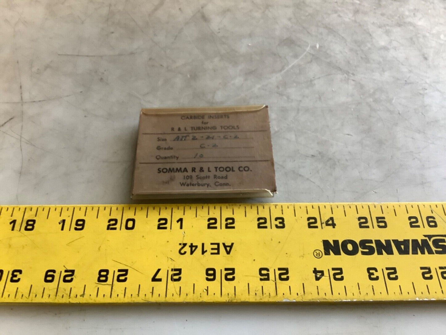 SOMMA TOOL ATT2-21-C-2 CARBIDE INSERTS 333 - QTY 7
