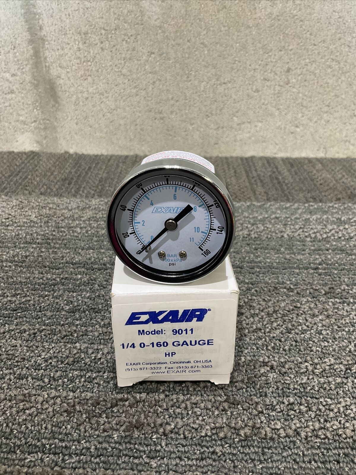 EXAIR 9008 1/4” REGULATOR W/ GAUGE 9011 444