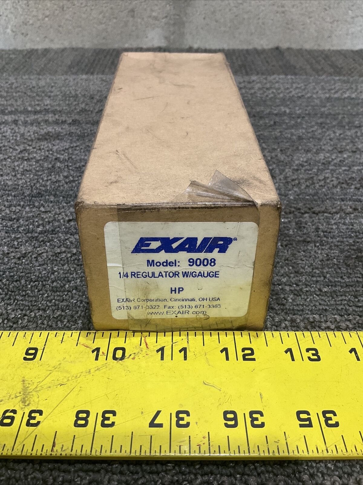 EXAIR 9008 1/4” REGULATOR W/ GAUGE 9011 444
