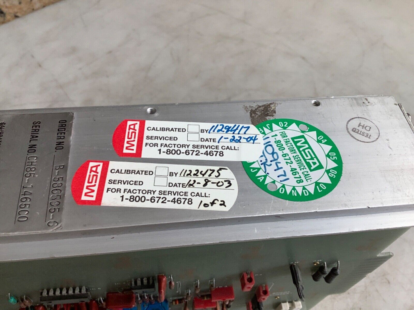 MSA B-586595-6 CARBON MONOXIDE ALARM MODULE 0-100PPM 444