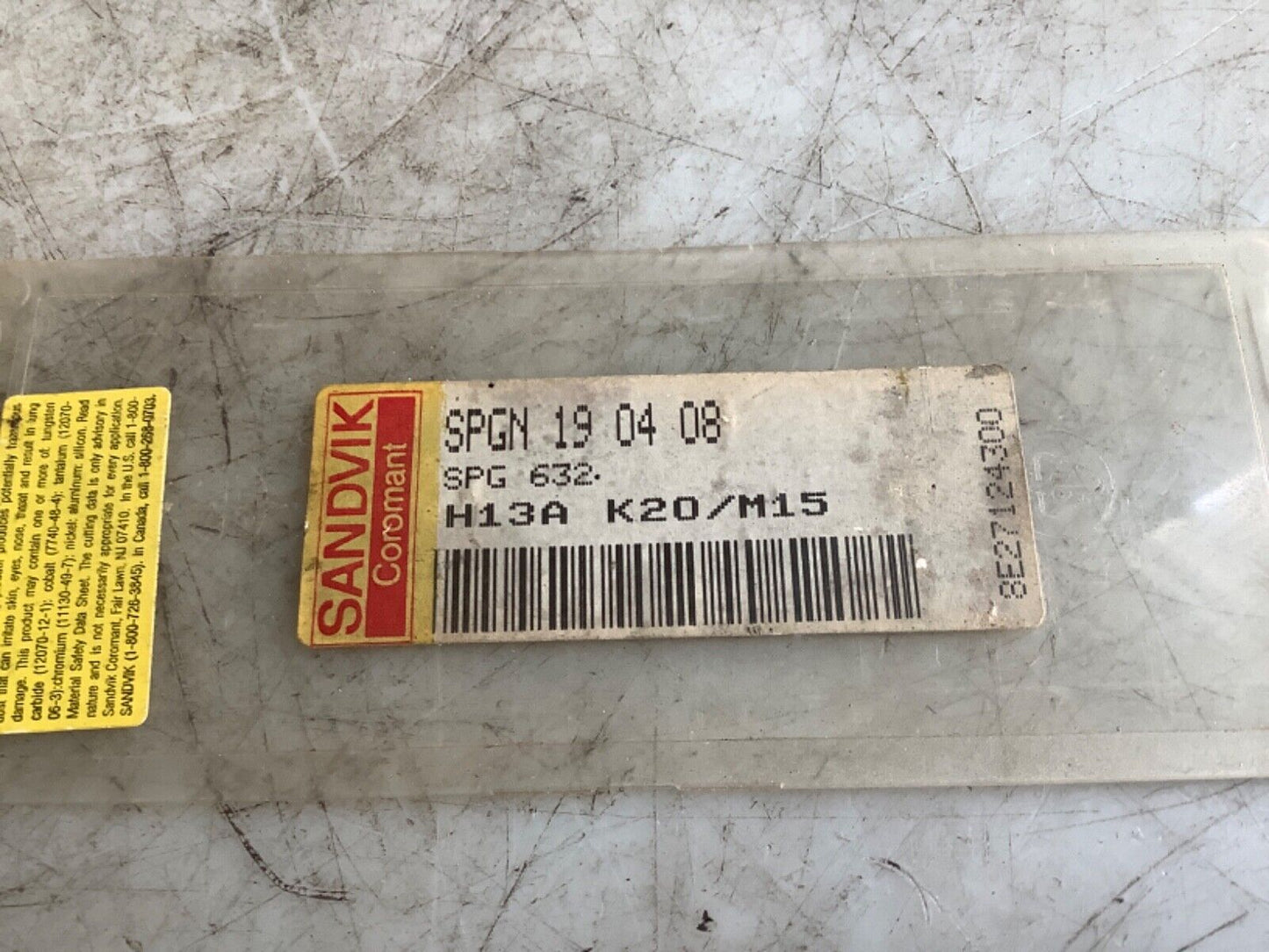 SANDVIK SPGN 19 04 08 H13A K20 CARBIDE INSERT 333 - QTY 8