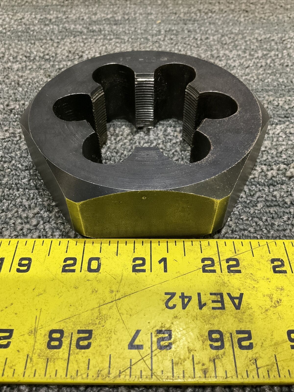 WHITTET-HIGGINS RTD-10 CARBON STEEL HEX DIE 222