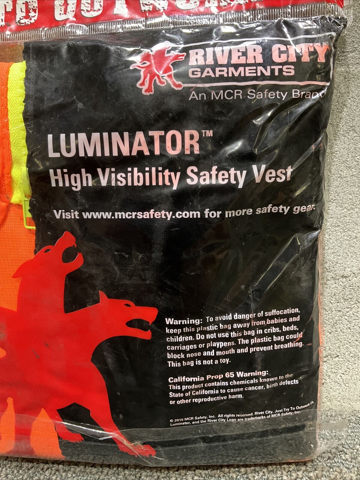 LUMINATOR ANSI/ISEA 107-2015 TYPE R CLASS 2 HIGH VISIBILITY SAFETY VEST 222