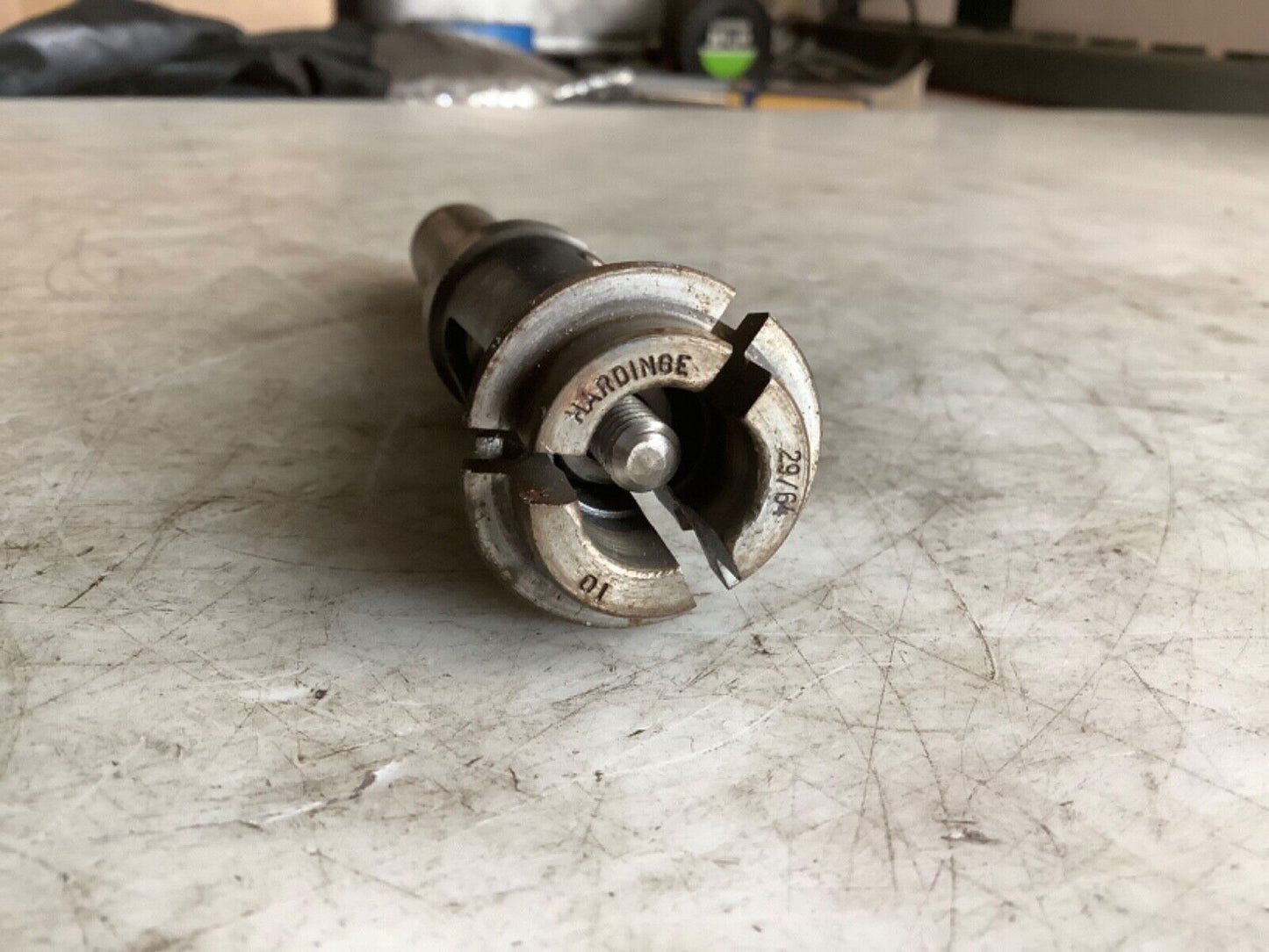 BROWN & SHARPE 110-1 SPRING EJECTOR STOP W/ HARDINGE 10 COLLET 29/64IN 333
