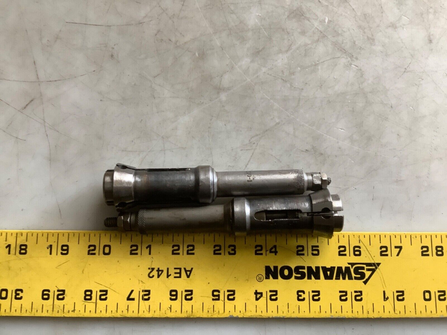 BROWN & SHARPE 110-1 SPRING EJECTOR STOP W/ BS 30 COLLET 7/32IN 333 - QTY 2