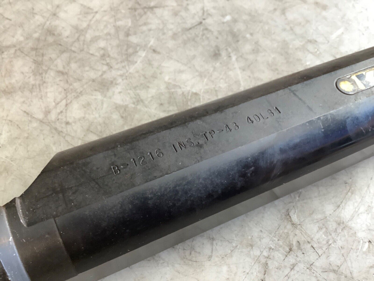 KENNAMETAL B-1216 INSERT TP-43 4DL81 INDEXABLE BORING BAR 333